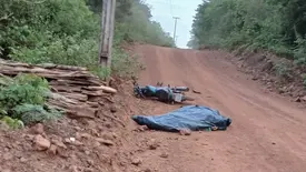 Pedreiro morre após perder o controle de motocicleta em estrada vicinal no Piauí (Foto: Reprodução)