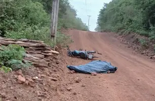 Pedreiro morre após perder o controle de motocicleta em estrada vicinal no Piauí (Foto: Reprodução)