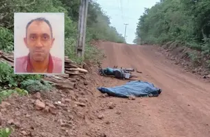 Pedreiro perde controle de motocicleta e morre em acidente na zona rural de São João da Canabrava (Foto: Reprodução)