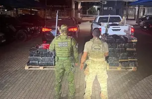 Perseguição policial termina com apreensão de 1 tonelada de maconha no Paraná (Foto: Divulgação)