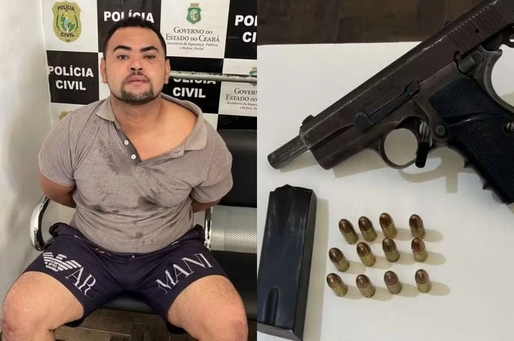 Piauiense na lista de mais procurados do pais é preso após balear homem no Ceará