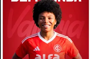 Piauiense Valéria Cantuário é anunciada pelo Internacional após passagem pelo Flamengo (Foto: Reprodução/ Redes Sociais Gurias Coloradas)