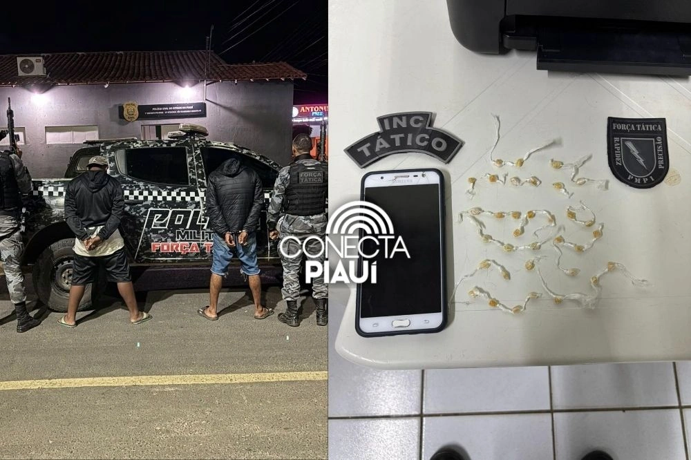 PM prende dois por tráfico de drogas em São Raimundo Nonato