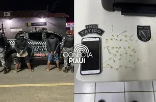 PM prende dois por tráfico de drogas em São Raimundo Nonato (Foto: Reprodução)