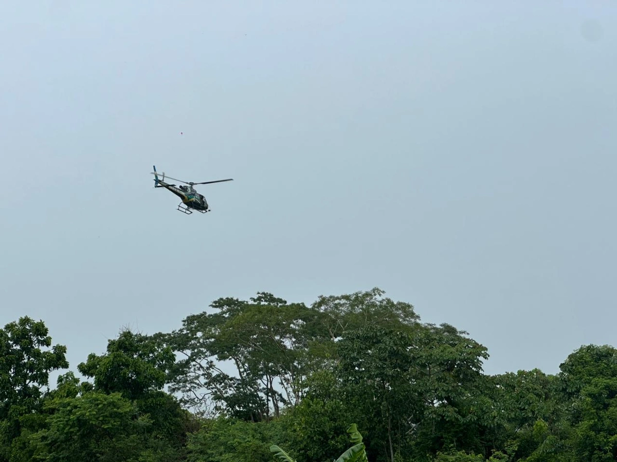 Polícia intensifica buscas aéreas por suspeito de matar próprio pai em Teresina