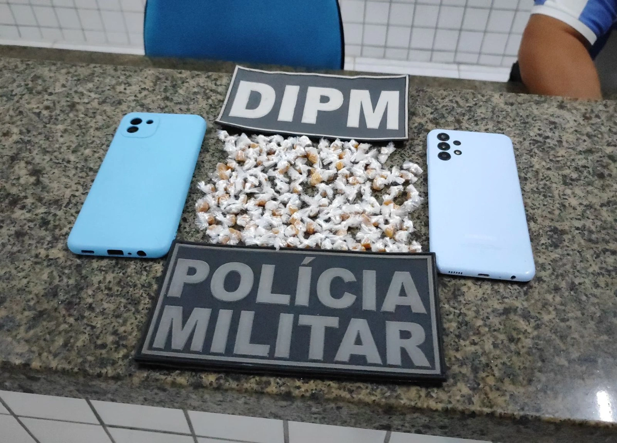 Polícia Militar prende suspeito por tráfico de drogas e receptação em Parnaíba