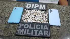 Polícia Militar prende suspeito por tráfico de drogas e receptação em Parnaíba (Foto: Reprodução)