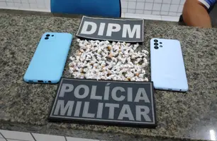 Polícia Militar prende suspeito por tráfico de drogas e receptação em Parnaíba (Foto: Reprodução)