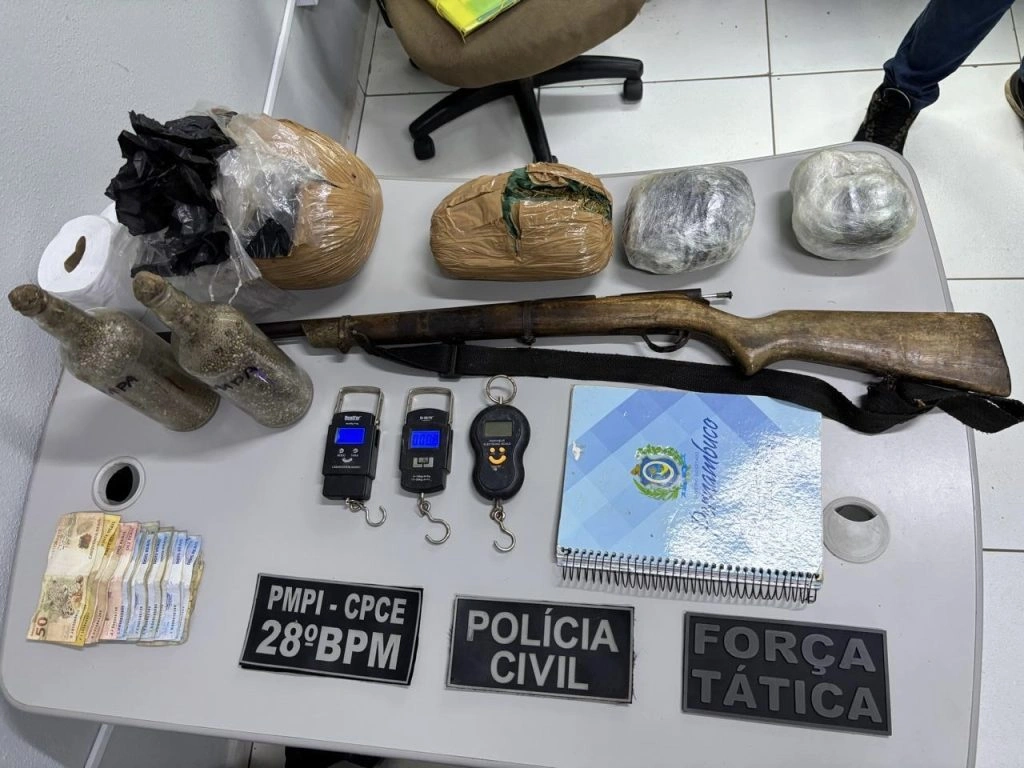 Polícias Civil e Militar realizam ação com apreensões e prisão em Pajeú do Piauí