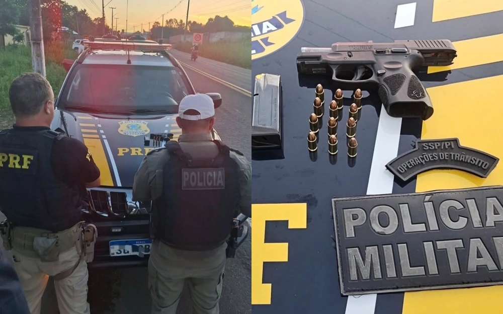Porsche é interceptado na BR-343 e pistola 9mm é apreendida em Floriano