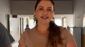 Prefeita Fernanda Marques acompanha reforma da Escola Clariano Braga (Foto: Reprodução)