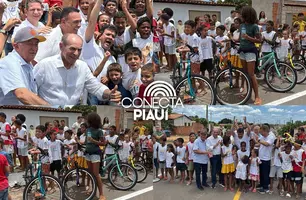 Prefeito doa bicicletas e fortalece Projeto Ebenézer em São Raimundo Nonato (Foto: Conecta Piauí)
