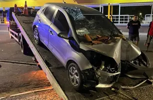 PRF recupera carro roubado e apreende arma de uso restrito na BR-316 (Foto: Reprodução)