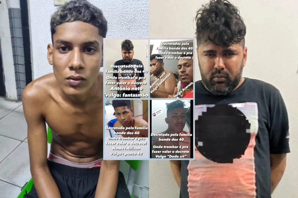 Prisão revela racha no Bonde dos 40 que provocou diversas execuções em Teresina