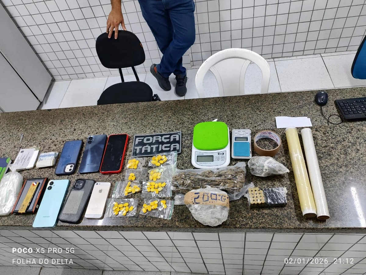 Quatro pessoas são presas com drogas que iam vendidas durante show em Luís Correia