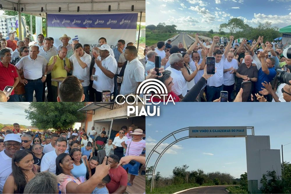 Rafael Fonteles entrega rodovia e ponte em Santa Rosa do Piauí
