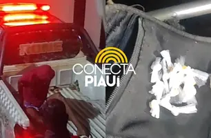 Rocam prende homem com drogas e dinheiro no centro de Teresina (Foto: Reprodução)