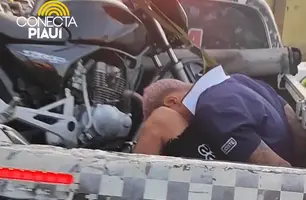 Rocam prende homem com mandado de prisão na zona sudeste de Teresina (Foto: Portal Conecta Píaui)