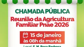 São João do Arraial abre Chamada Pública do PNAE 2026 para Agricultura Familiar (Foto: Reprodução)