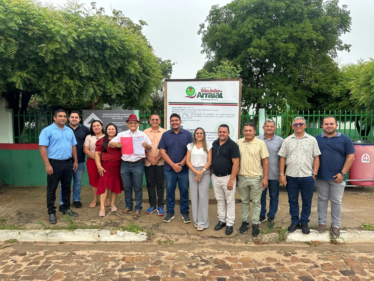 São João do Arraial inicia obras de reforma e ampliação da Escola Paulo Freire