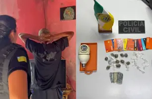 Suspeito de comandar a 'Boca do Gago' é preso na zona Sudeste de Teresina (Foto: Divulgação/Polícia Civil)