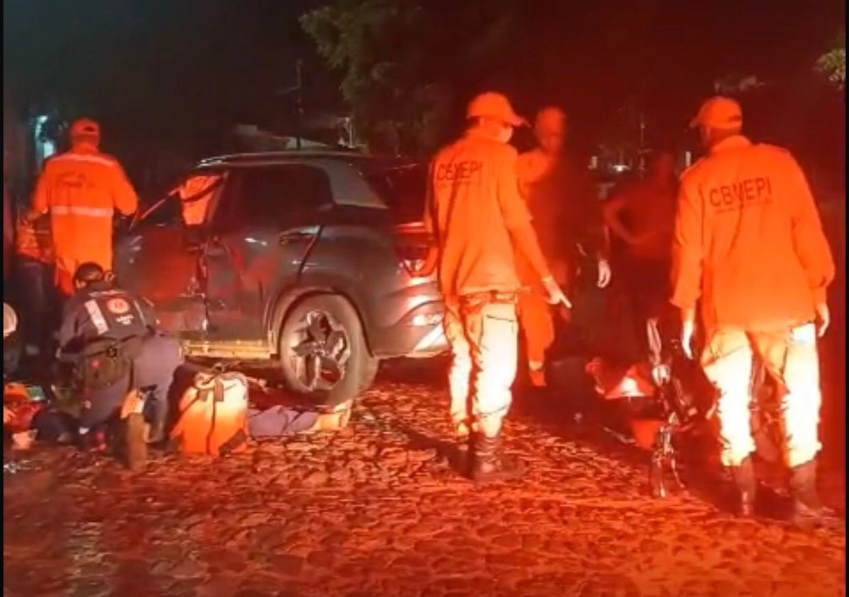 Acidente entre carro e moto deixa vítima fatal em Parnaíba