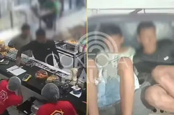 Adolescentes armados assaltam posto e são presos dentro de ônibus no Piauí