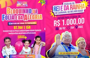 Água Branca promove Bloquinho da Folia com premiação em dinheiro para fantasias (Foto: Divulgação)