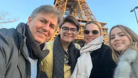 Ana Lygia Sampaio e Gustavo Santos estão com os filhos em viagem internacional (Foto: Instagram)