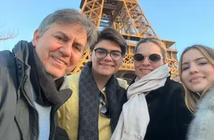 Ana Lygia Sampaio e Gustavo Santos estão com os filhos em viagem internacional (Foto: Instagram)