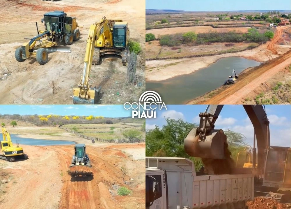 Anísio de Abreu realiza revitalização de açude para reforçar segurança hídrica