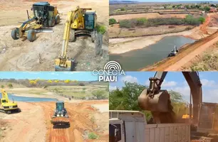 Anísio de Abreu realiza revitalização de açude para reforçar segurança hídrica (Foto: Divulgação)