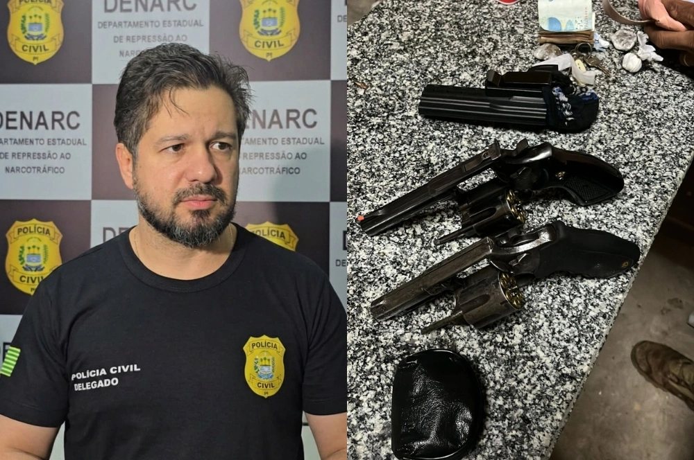 Armas apreendidas em operação podem desvendar crimes em Teresina, alerta delegado