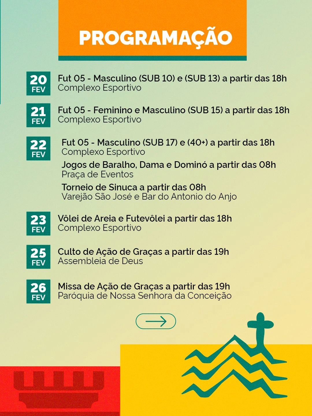 Aroazes celebra 64 anos com esportes, fé e grande festa popular