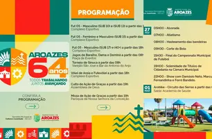 Aroazes celebra 64 anos com esportes, fé e grande festa popular (Foto: Reprodução)