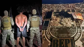 BEPI prende homem com 200 porções de drogas e arma de fogo em Água Branca (Foto: Divulgação/BEPI)