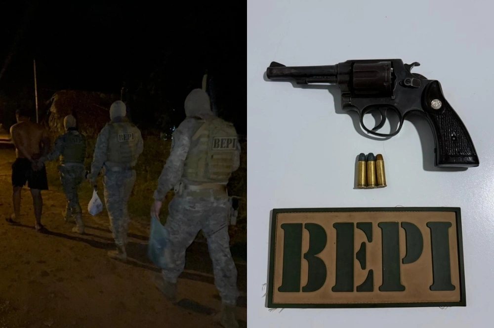 BEPI prende homem com 200 porções de drogas e arma de fogo em Água Branca