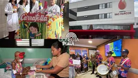 Bloquinho leva acolhimento a crianças no tratamento contra o câncer no São Marcos (Foto: James Rodrigues/Conecta Piauí)