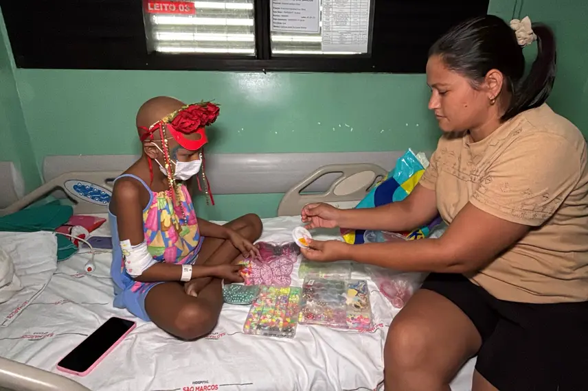 Bloquinho leva acolhimento a crianças no tratamento contra o câncer no São Marcos