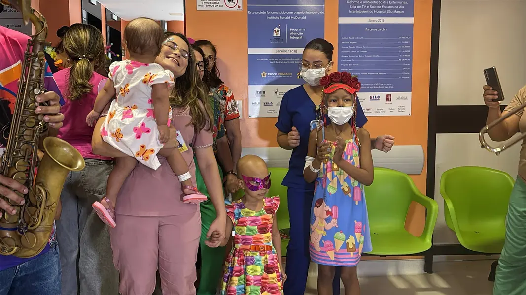 Bloquinho leva acolhimento a crianças no tratamento contra o câncer no São Marcos