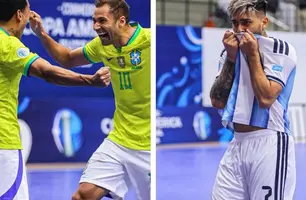 Brasil e Argentina decidem Copa América de Futsal neste domingo (Foto: Conmebol/Divulgação)