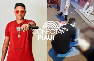 Cantor Vicente Barão é morto a tiros em via pública no município de Picos (Foto: Reprodução)