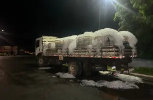 Carga de quase 1,5 toneladas de tilápia é apreendida pela PRF em Piripiri (Foto: Divulgação/PRF)