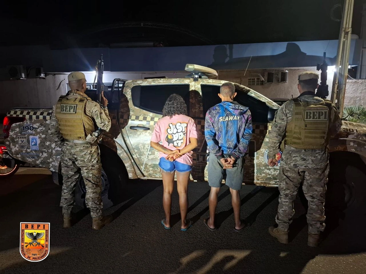 Casal é preso dentro de ponto de venda de drogas em Dom Expedito Lopes