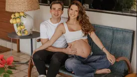 Casal Isadora Gomes e Pedro Henrique Rebêlo Lima a espera do filho Lucas (Foto: Instagram)