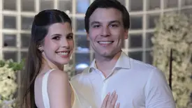 Cliques do jantar de noivado dos lindos Nilsa Tajra e Guilherme Miranda (Foto: Instagram)