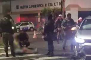 Colisão entre carro e moto deixa homem ferido da av. Miguel Rosa (Foto: Conecta Piauí)