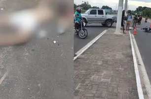 Colisão entre moto e caminhonete deixa homem morto em Floriano (Foto: Reprodução)