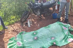 Colisão entre motos mata homem e deixa mulher ferida na zona rural de Miguel Alves