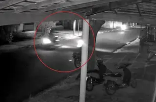 Colisão frontal entre motos (Foto: Reprodução)